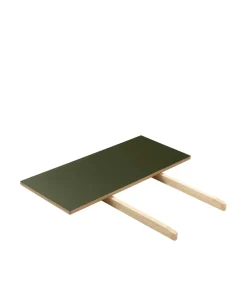Spiseborde-Poul M. Volther C35 - Lille tillægsplade - Eg - Linoleum - Olive
