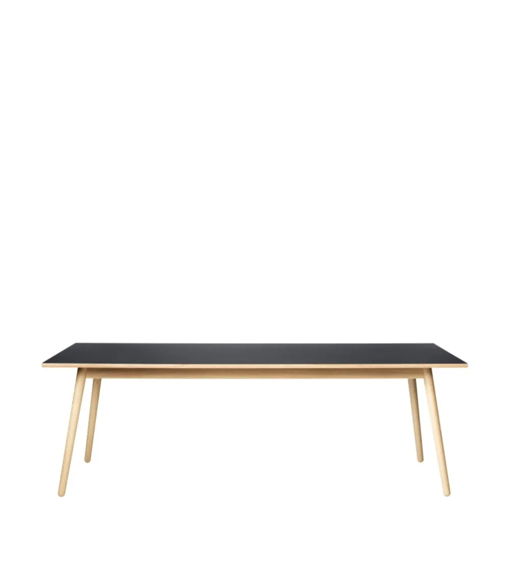 Spiseborde-Poul M. Volther C35C - Spisebord - Eg - Linoleum - Nero