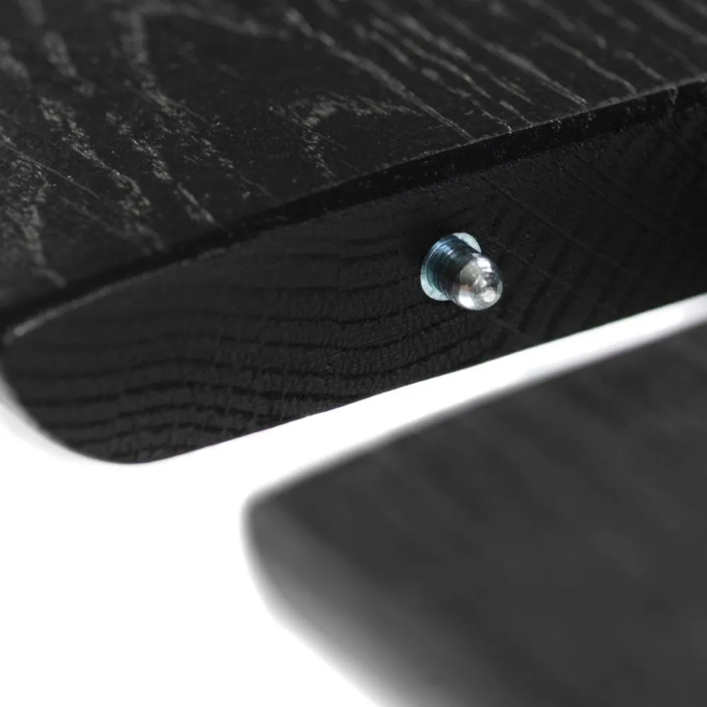 Spiseborde-Unit10 C63E Bjørk - Spisebord m/2 tillægsplader - Sort