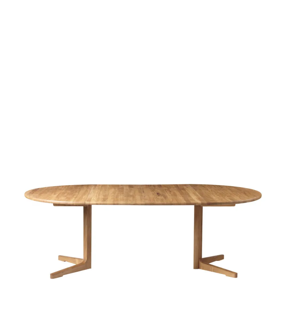 Spiseborde-Nissen & Gehl C69E Ry - Spisebord m/2 tillægsplader - Eg