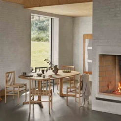 Spiseborde-Nissen & Gehl C69E Ry - Spisebord m/2 tillægsplader - Eg