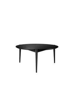 Sofaborde-Stine Lundgaard Weigelt D102 Søs - Sofabord - Eg - Jet Black - Ø85