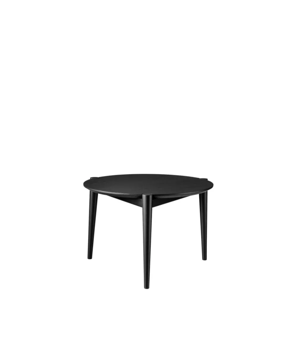 Sofaborde-Stine Lundgaard Weigelt D102 Søs - Sofabord - Eg - Sort - Ø55