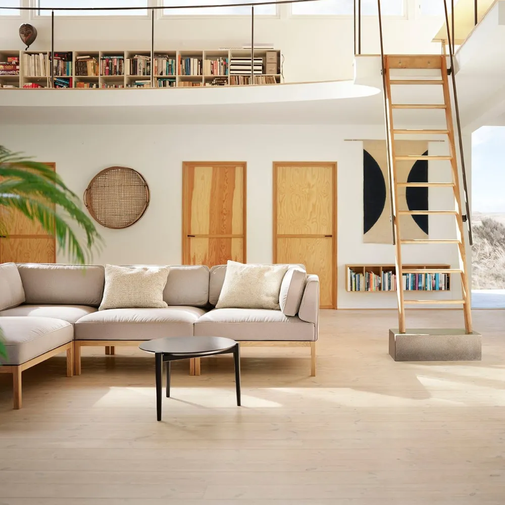 Sofaborde-Stine Lundgaard Weigelt D102 Søs - Sofabord - Eg - Sort - Ø55