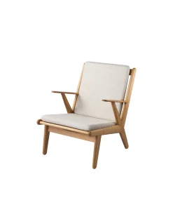 Lænestole-Poul M. Volther J53 - Lænestol - Eg - Beige