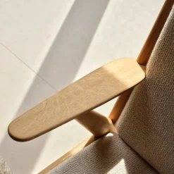 Lænestole-Poul M. Volther J53 - Lænestol - Eg - Beige