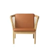Lænestole-Erik Ole Jørgensen J146 - Lænestol - Eg - Cognac læder