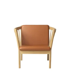 Lænestole-Erik Ole Jørgensen J146 - Lænestol - Eg - Cognac læder