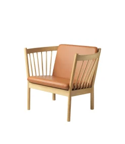 Lænestole-Erik Ole Jørgensen J146 - Lænestol - Eg - Cognac læder