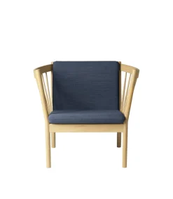 Lænestole-Erik Ole Jørgensen J146 - Lænestol - Eg - Dark Blue (4125)