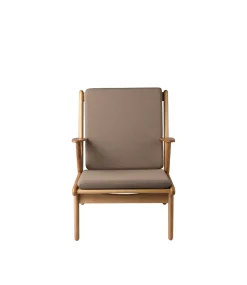 Lænestole-Poul M. Volther J53 - Lænestol - Eg - Taupe
