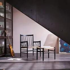 Lænestole-Jørgen Bækmark J82 - Loungestol - Bøg - Jet Black