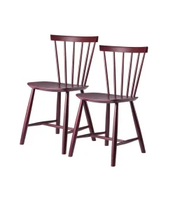 Spisebordsstole-Poul M. Volther J46 - Stol - 2 stk - Bøg - Black Red