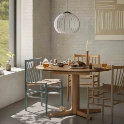 Spisebordsstole-Jørgen Bækmark J80 - Stol - 2 stk - Bøg - Blue Grey