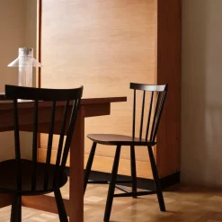 Spisebordsstole-Poul M. Volther J46 - Stol - 2 stk - Bøg - Jet Black