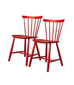 Spisebordsstole-Poul M. Volther J46 - Stol - 2 stk - Bøg - Mailbox Red