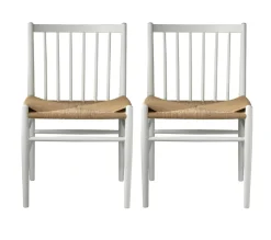 Spisebordsstole-Jørgen Bækmark J80 - Stol - 2 stk - Bøg - Pure White