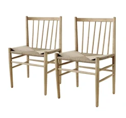 Spisebordsstole-Jørgen Bækmark J80 - Stol - 2 stk - Eg - Olieret