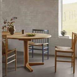 Spisebordsstole-Jørgen Bækmark J80 - Stol - 2 stk - Eg - Olieret