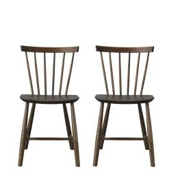 Spisebordsstole-Poul M. Volther J46 - Stol - 2 stk - Eg - Røgfarvet