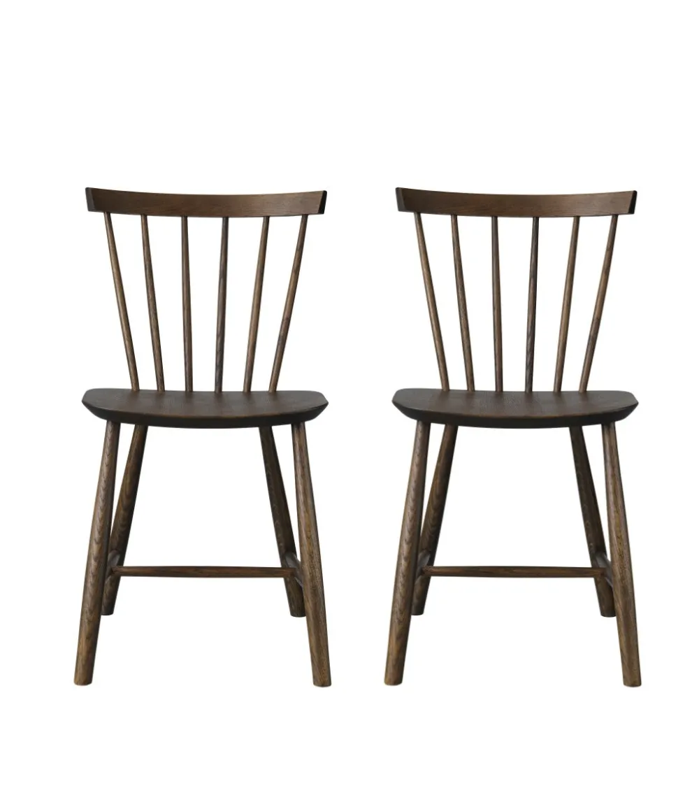 Spisebordsstole-Poul M. Volther J46 - Stol - 2 stk - Eg - Røgfarvet