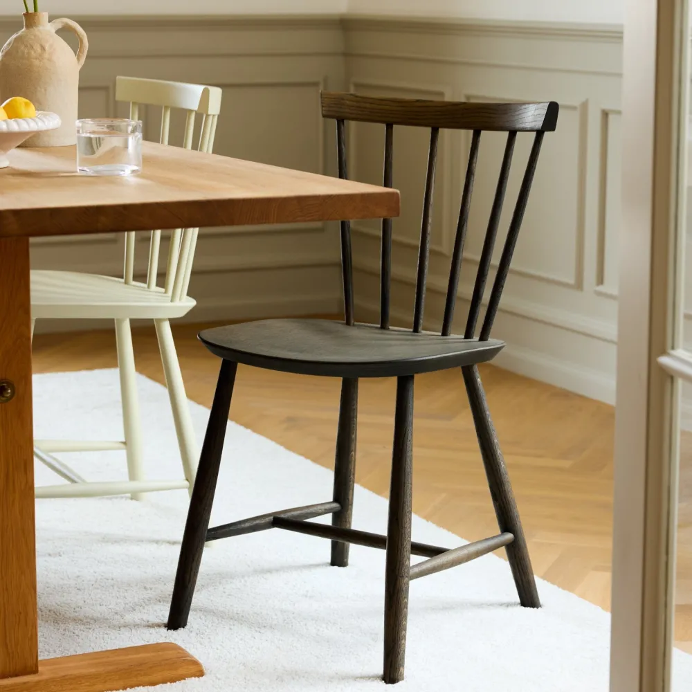 Spisebordsstole-Poul M. Volther J46 - Stol - 2 stk - Eg - Røgfarvet