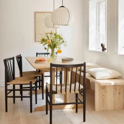 Spisebordsstole-Jørgen Bækmark J80 - Stol - Bøg - Jet Black