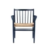 Spisebordsstole-Jørgen Bækmark J81 - Stol - Bøg - Steel Blue