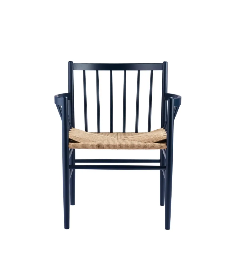 Spisebordsstole-Jørgen Bækmark J81 - Stol - Bøg - Steel Blue