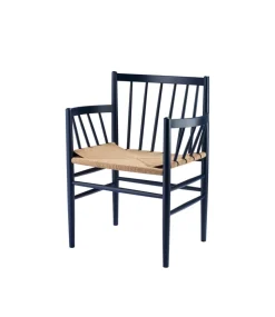 Spisebordsstole-Jørgen Bækmark J81 - Stol - Bøg - Steel Blue