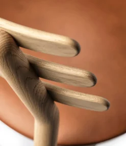 Spisebordsstole-Poul M. Volther J48 - Stol - Eg - Cognac læder