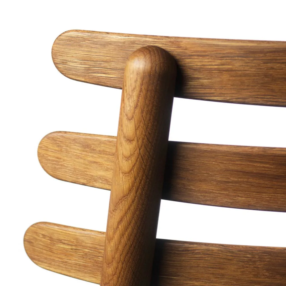 Spisebordsstole-Poul M. Volther J48 - Stol - Røget eg - Sort læder