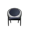 Lænestole-Poul M. Volther J166 Jørna - Stol - Jet Black - Dark Blue
