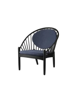 Lænestole-Poul M. Volther J166 Jørna - Stol - Jet Black - Dark Blue