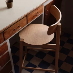 Barstole-Stine Lundgaard Weigelt J184 Øst - Barstol - Eg