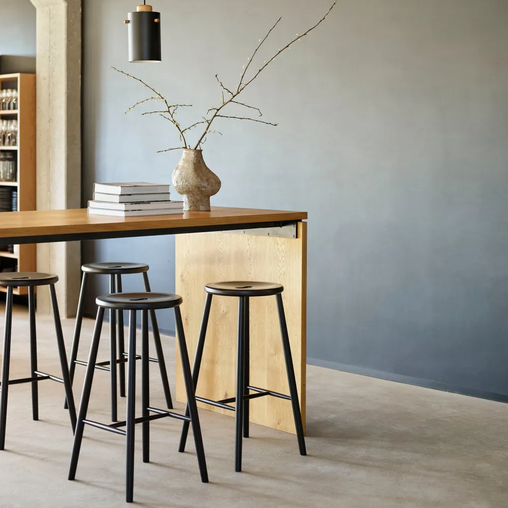 Barstole-Børge Mogensen J27B - Barstol - Bøg - Jet Black