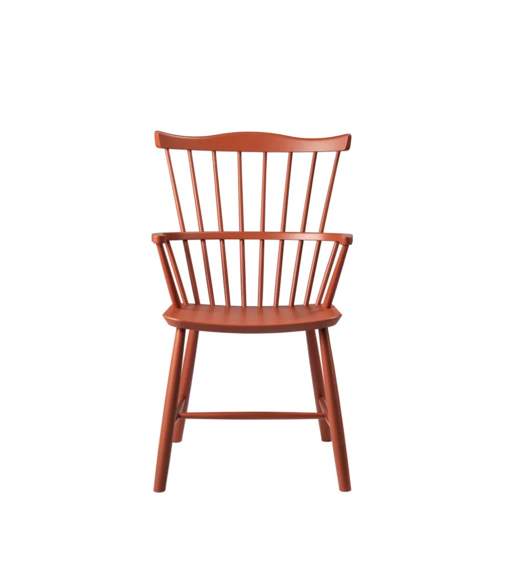 Spisebordsstole-Børge Mogensen J52B - Stol - Bøg - Brick Red