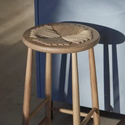 Barstole-Jørgen Bækmark J165C - Counter rund - Eg