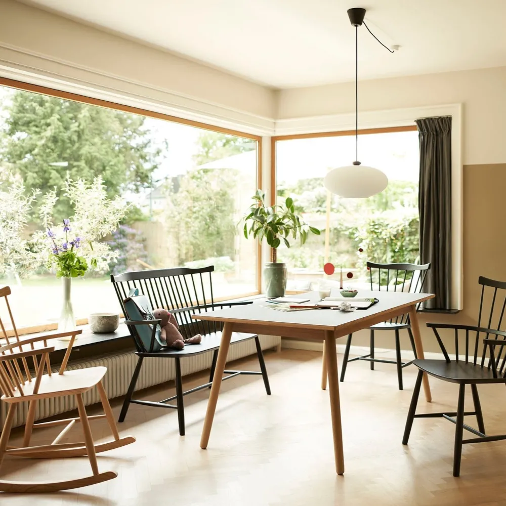 Bænke-Børge Mogensen J52D - Bænk - Bøg - Jet Black