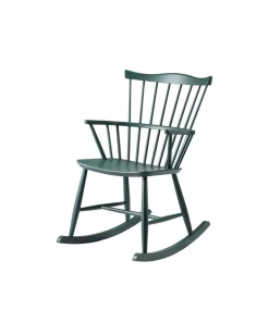 Lænestole-Børge Mogensen J52G - Gyngestol - Bøg - Black Green