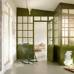 Lænestole-Børge Mogensen J52G - Gyngestol - Bøg - Black Green