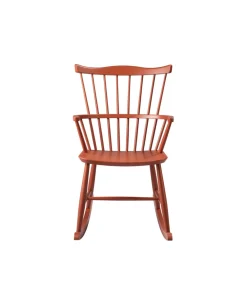 Lænestole-Børge Mogensen J52G - Gyngestol - Bøg - Brick Red