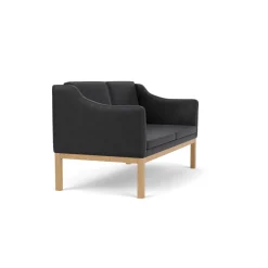 2 Personers Sofa-Mogens Koch L45 - MK154 - 2 pers. sofa - Black