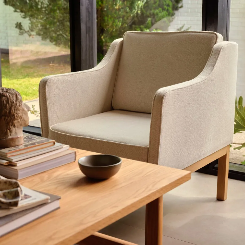 Lænestole-Mogens Koch L46 - MK155 - Lænestol - Beige