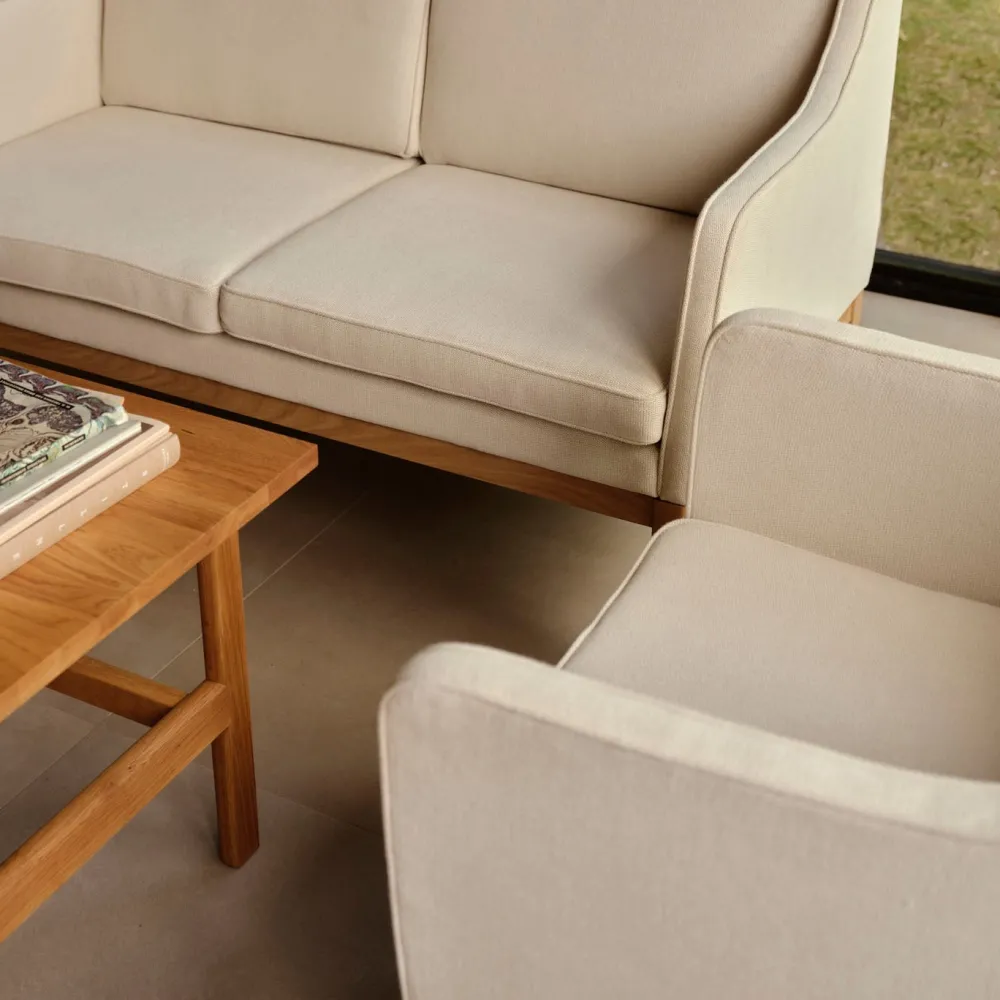 Lænestole-Mogens Koch L46 - MK155 - Lænestol - Beige