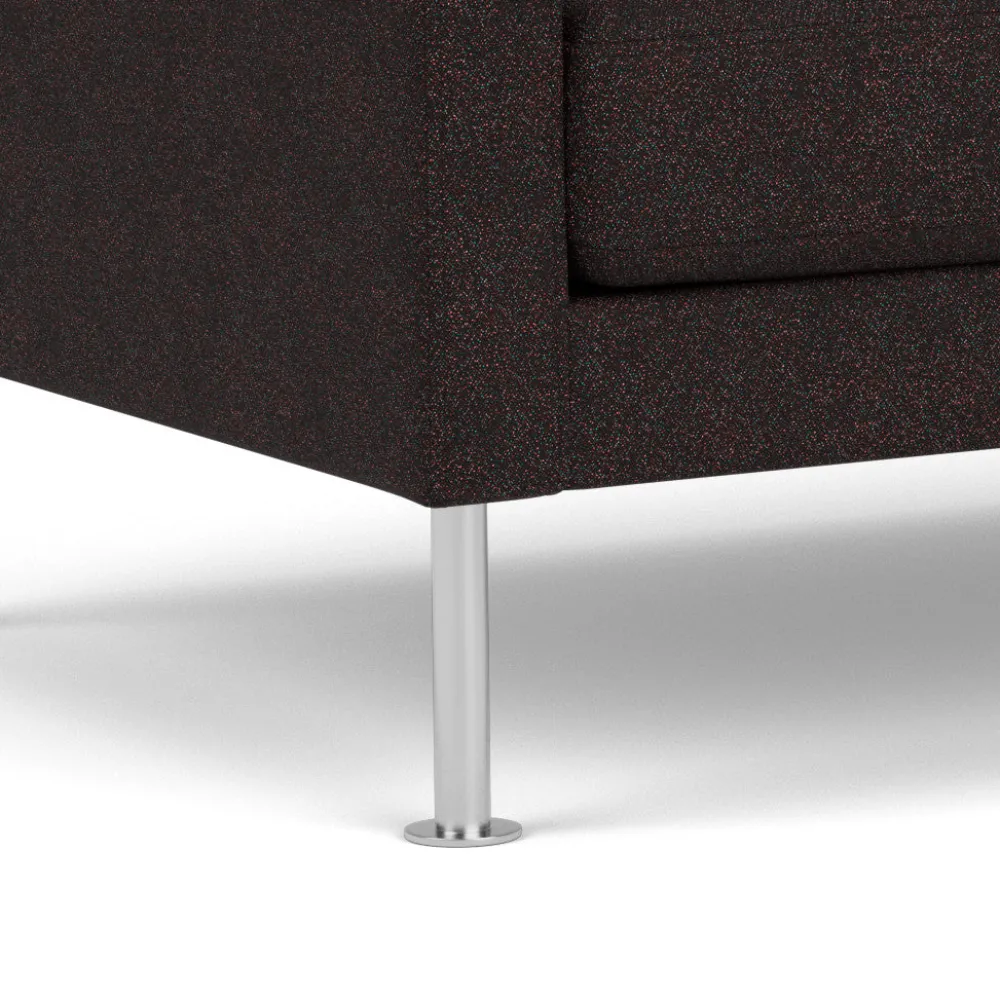 2,5 Personers Sofa-Unit10 L42 Firhøj - 2,5 pers. sofa - Stål - Black-Brown