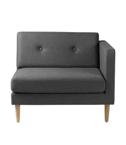 Modulsofaer-Unit10 L42 Firhøj - Højre modul 90 - Eg - Dark Grey