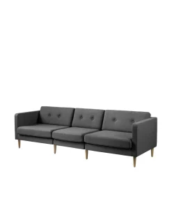 Modulsofaer-Unit10 L42 Firhøj - Højre modul 90 - Eg - Dark Grey