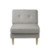 Modulsofaer-Unit10 L42 Firhøj - Midtermodul 70 - Eg - Grey Beige