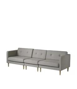 Modulsofaer-Unit10 L42 Firhøj - Midtermodul 70 - Eg - Grey Beige